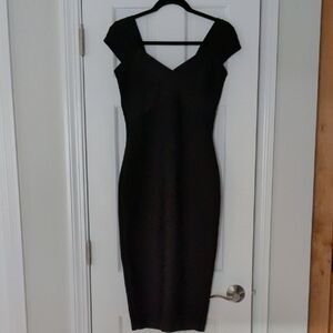 Siena Studio Classic Black Midi Dress